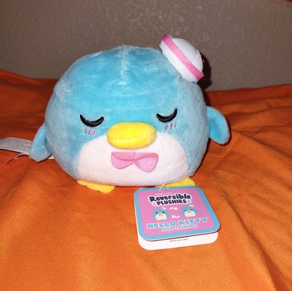 NWT Tee Turtle Reversible Plush Tuxedo Sam Hello Kitty and Friends - Picture 2 of 7